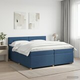  Boxspring krevet s madracem Plava 200 x 200 cm Tkanina | shoptok.hr