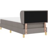  Box Spring Postelja z Zložljivim Blazinom Taupe 100x200 cm Tkanina, (22052404) | Shoptok.si