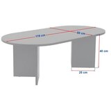 Hanah home Klub sto Sable, 119x40x60cm, Bež | Eponuda.ba