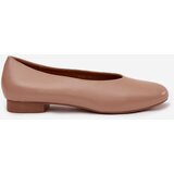 Boto Women's Ballet Flats Made of Eco Leather On Flat Sole Beige Olyssia | Shoptok.si