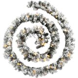 vidaXL Božićna girlanda s LED svjetlima zelena 5 m PVC | shoptok.hr