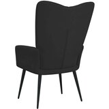  Stolica za opuštanje crna baršunasta | shoptok.hr