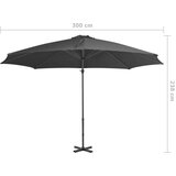  Konzolni suncobran s aluminijskom šipkom antracit 300 cm | shoptok.hr