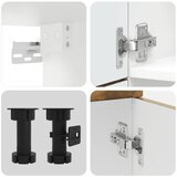  7-dijelni set kuhinjskih ormarića "Porto" dimljeni hrast, inženjersko drvo | shoptok.hr