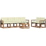  Set vanjskih sofa 7 kom. Prirodna i krem | shoptok.hr