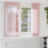 vidaXL Voile zavese z vponkami 2 kosa roza 140x175 cm Cene