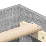 vidaXL posteljni okvir brez ležišča Grey Sonoma 75x190 cm | Shoptok.si