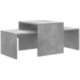 Set stolića za kavu boja betona 100x48x40 cm konstruirano drvo | shoptok.hr