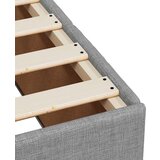 vidaXL Box spring postelja z vzmetnico svetlo siva 90x190 cm blago | Shoptok.si