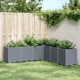 Maison Chic Vrtno cvetlično korito - Cvetlični Lonec sivo 160x160x53 cm PP, (21790593) | Shoptok.si