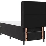  Krevet s opruga kutije s LED trakama Crna 80 x 200 cm Baršun | shoptok.hr