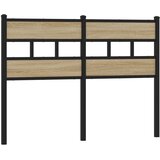 Maison Chic posteljno vzglavje - vzglavna omarica - nočna omarica sonoma hrast 120 cm železo/inženirski les, (21710199) | Shoptok.si