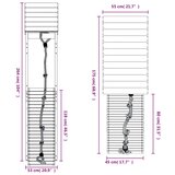  Igralo s plezalno steno trdna borovina, (20795232) | Shoptok.si