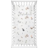 Mijolnir Bijela dječja posteljina za dječji krevetić od renforce pamuka 100x150 cm Dinozor – | shoptok.hr
