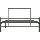  Za krevet sivi metalni 90 x 200 cm | shoptok.hr