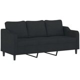  Trosjed s ukrasnim jastucima crni 180 cm od tkanine | shoptok.hr