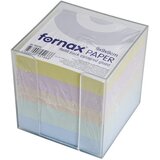 Blok KOCKA PVC 9,2X9,2 CM S PAPIROM U BOJI PASTELNOJ FORNAX | Shoptok.si