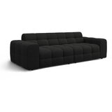 Micadoni Črna sedežna garnitura 255 cm Kendal – | Shoptok.si