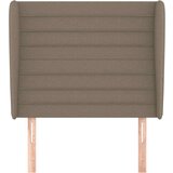  Vzglavje z ušesi taupe 83x23x118/128 cm blago | Shoptok.si