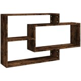 Maison Chic Stenska polica - Viseča Polica dimljeni hrast 104x20x58,5 cm konstruiran les, (21793689) Cene