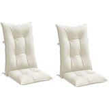  Jastuci za stolice 2 kom prošarano krem 120x50x7cm tkanina | shoptok.hr