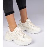 Gemre Beige sports sneakers with a chunky sole Lirata | shoptok.hr