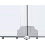  Magnetna bijela ploča sklopiva 80 x 80 x 1,7 cm aluminijska | shoptok.hr