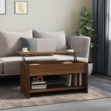 vidaXL stolić za kavu smeđa hrasta 102x50x52,5 cm konstruirano drvo | shoptok.hr
