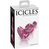 Icicles No. 75 - stekleni analni dildo v obliki srca (roza) | Shoptok.si