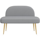  Oblikovana klupa s naslonjačem Svjetlosiva 110 x 60 x 76 cm | shoptok.hr
