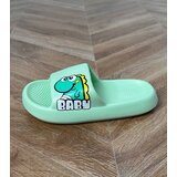 Gemre Green children's flip-flops with Milos print | Shoptok.si
