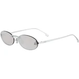 First Crystal Grey Oval Sunglasses ONE SIZE (54) Srebrna/Siva