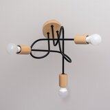  plafonski luster oxford 3xE27/15W/230V borovina/crna | Eponuda.com