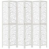 vidaXL Sobna pregrada s 6 panela bijela od masivnog drva paulovnije | shoptok.hr