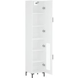  Visoka komoda bijeli 34,5x34x180 cm od konstruiranog drva | shoptok.hr