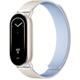 INF dvo-barvni kona usnjeni magnetni pašček združljiv z xiaomi mi band 8/9/10 white+blue, (5000114035) | Shoptok.si