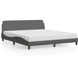 Furnova Posteljni okvir brez vzmetnice temno siv 160x200 cm blago, (21935648) | Shoptok.si