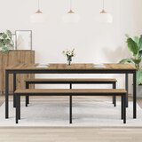  Jedilne mize 2 pcs 200 x 100 x 75 cm Konstruiran les, (5000269127) | Shoptok.si