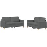 Maison Chic Sedežna garnitura - kavč z blazinami 2-delna temno sivo blago, (21728780) | Shoptok.si