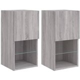 vidaXL TV ormarići s LED svjetlima 2 kom boja hrasta 30,5x30x60 cm | shoptok.hr