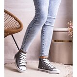 Gemre Black high-top sneakers with shiny mesh Ranifali | Shoptok.si