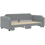  Dnevni krevet na razvlačenje svjetlosivi 90 x 200 cm od tkanine | shoptok.hr