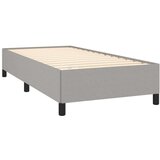 S oprugama i madracem svjetlosivi 100x200 cm od tkanine | shoptok.hr