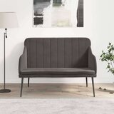  Klupa tamnosiva 110 x 76 x 80 cm baršunasta | shoptok.hr