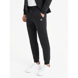 Ombre Men's sweatpants with ribbed cuffs and decorative zipper - black | shoptok.hr