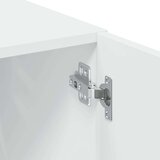 vidaXL Ozka omara za shranjevanje bela 70x42,5x225 cm inženirski les | Shoptok.si