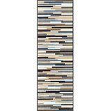 wash+dry TEKAČ Mikado Stripes Nature 75/190 cm potiskano naravne barve | Shoptok.si