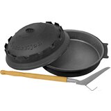  Pekač sač liveni gusani sa ručkama i podizačem 040 sebastijan 39 cm crni 0278 | ePonuda.com