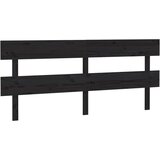  Uzglavlje za krevet crno 204 x 3 x 81 cm od masivne borovine | Eponuda.ba