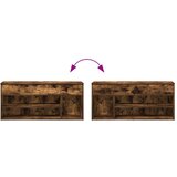  Klupa za cipele boja dimljenog hrasta 102x30,5x45 cm drvena | Eponuda.com